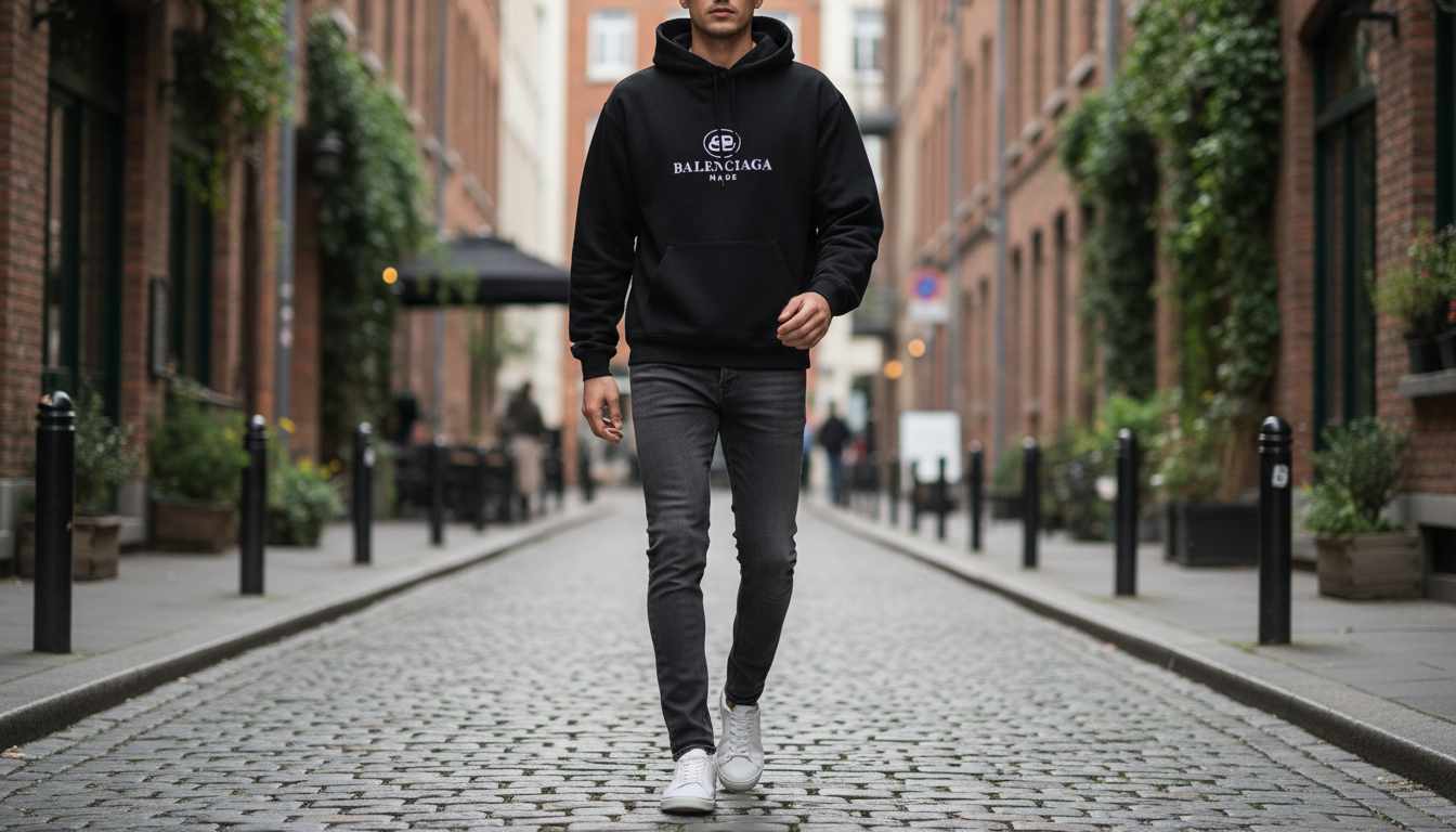 Balenciaga Black Logo Hoodie: Fit, Styling & Care